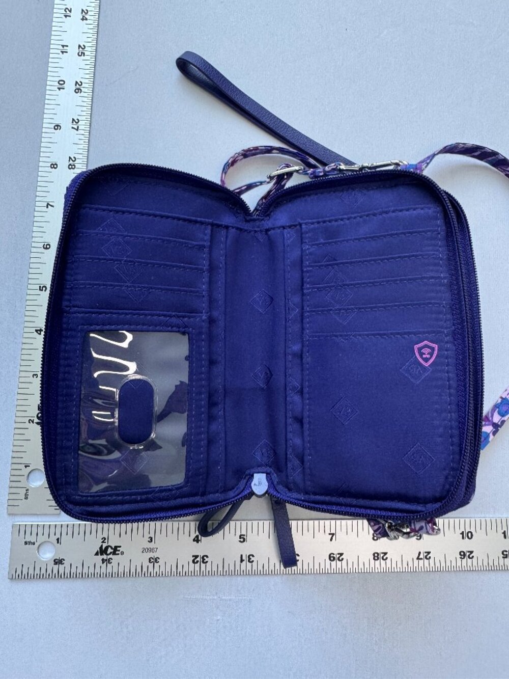 Vera Bradley Deluxe All Together Crossbody or Wristlet Amethyst Purple RFID - Picture 2 of 5